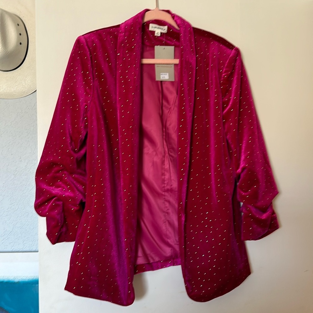 💕❤️‍🔥 Pink Rhinestone studded Jacket ❤️‍🔥💕